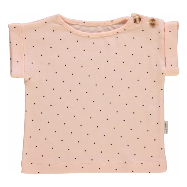 T-Shirt Borretsch Erbsen Bio-Baumwolle | Puderrosa