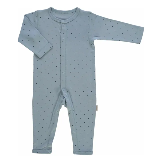 Pyjama Airelle Erbse Bio-Baumwolle | Blau