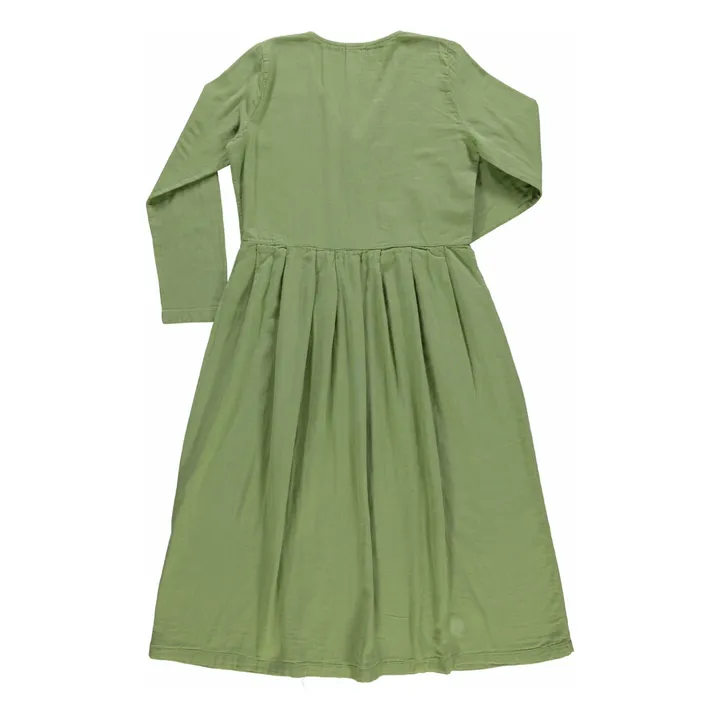 Robe Ipomée Double Gaze de Coton - Collection Femme | Vert- Image produit n°1