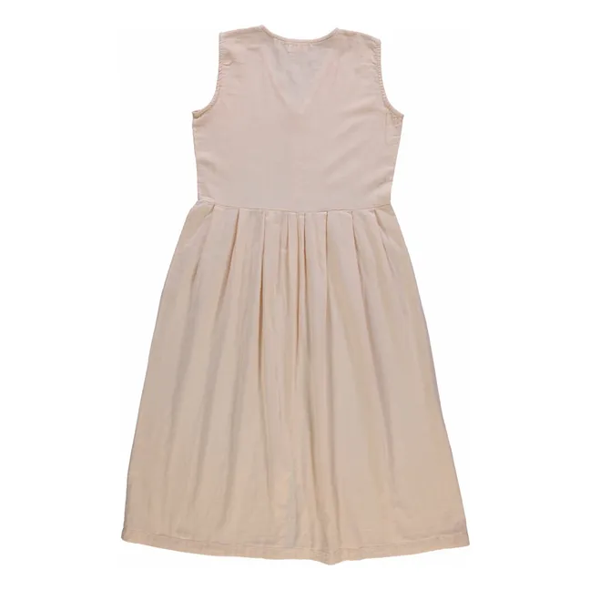 Vestido Daisy de doble gasa de algodón - Colección Mujer | Rosa empolvado