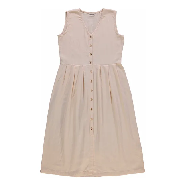 Vestido Daisy de doble gasa de algodón - Colección Mujer | Rosa empolvado