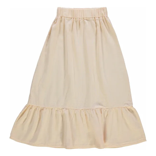 Falda Nemesis de doble gasa de algodón orgánico | Beige
