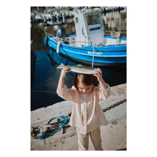 Pecan blouse Organic cotton voile | Powder pink