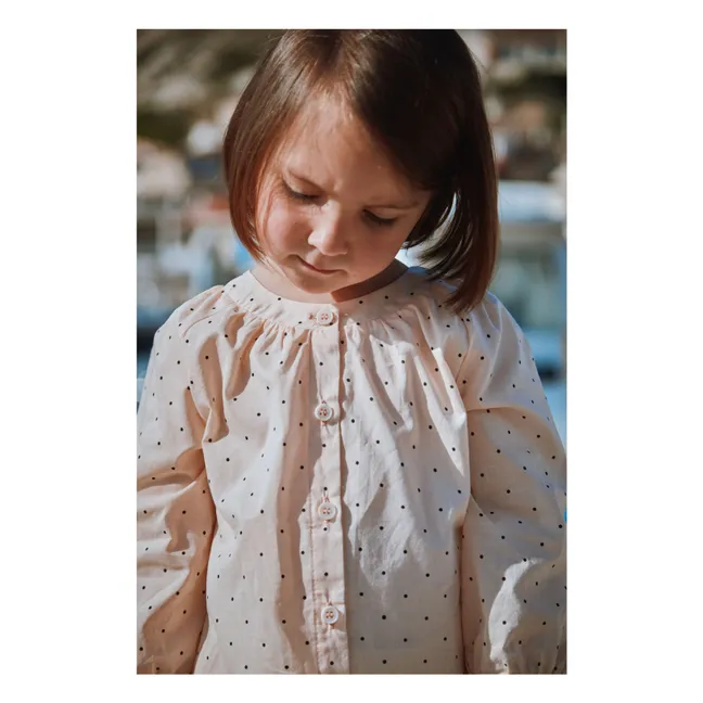 Pecan blouse Organic cotton voile | Powder pink