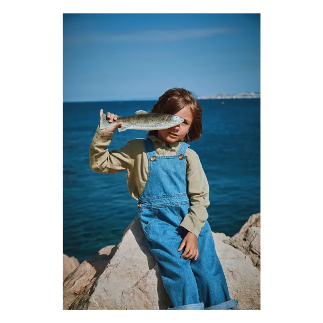 Bluse Belladonna Doppelte Gaze aus Bio-Baumwolle | Khaki