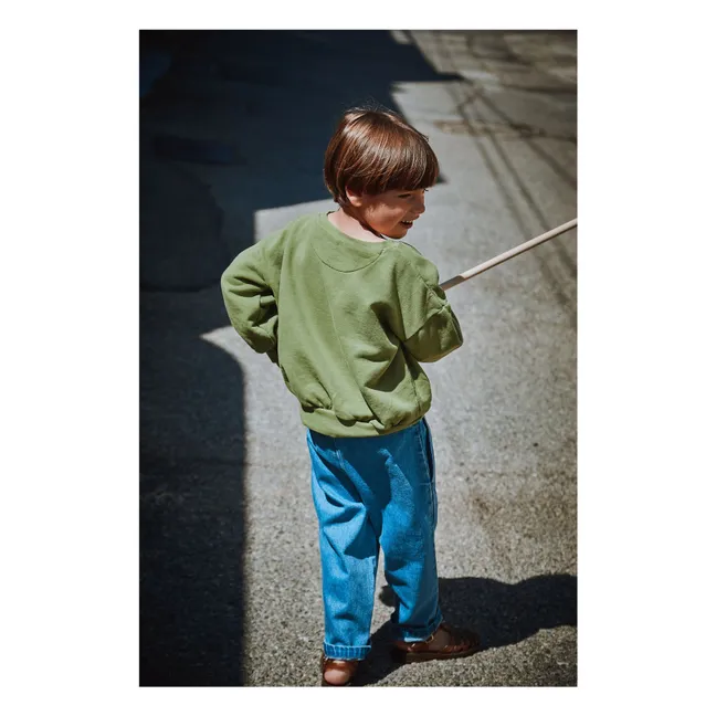 Jojoba organic cotton sweatshirt | Green