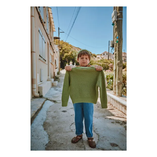 Jersey de algodón ecológico Dandelion | Verde