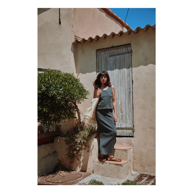 Débardeur Côtelé Dille - Collection Femme | Noir