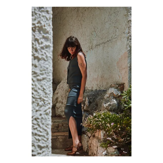 Dille Rib Tank Top - Women's Collection | Black