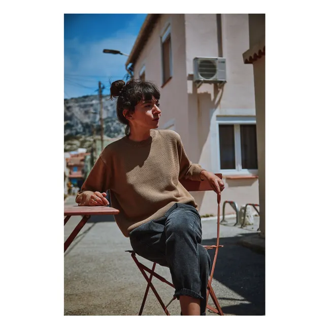 Jersey Tea de algodón orgánico - Colección Mujer | Marrón