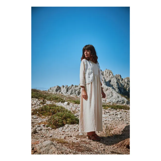 Veste Sans Manches Calypso Coton Bio - Collection Femme | Rose poudré