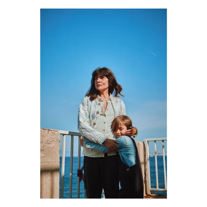 Veste Matelassée Anis Patchwork Coton Bio - Collection Femme | Bleu- Image produit n°2