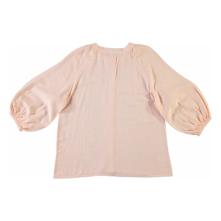 Blouse Onagre Double Gaze de Coton - Collection Femme | Rose pêche- Image produit n°3