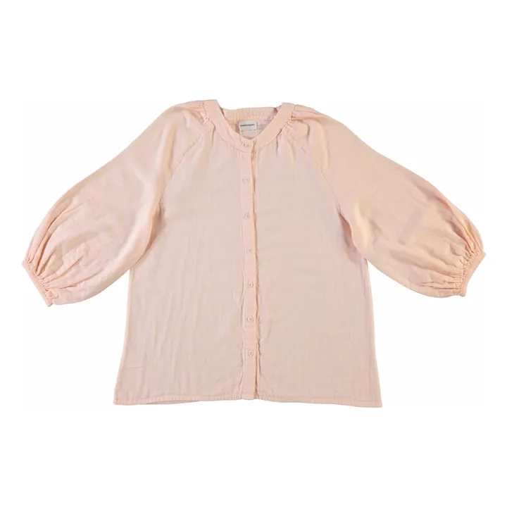 Blouse Onagre Double Gaze de Coton - Collection Femme | Rose pêche- Image produit n°2