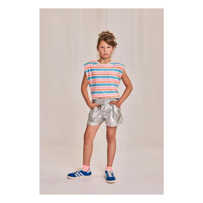 Lora T-Shirt aus recycelten Fasern | Hellblau