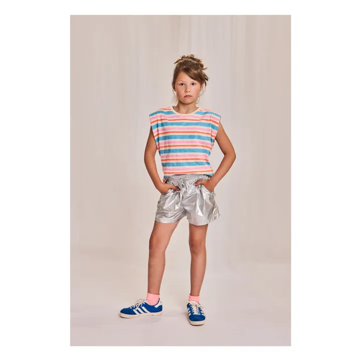 Lora Recycled Fiber T-Shirt | Light blue- Product image n°1