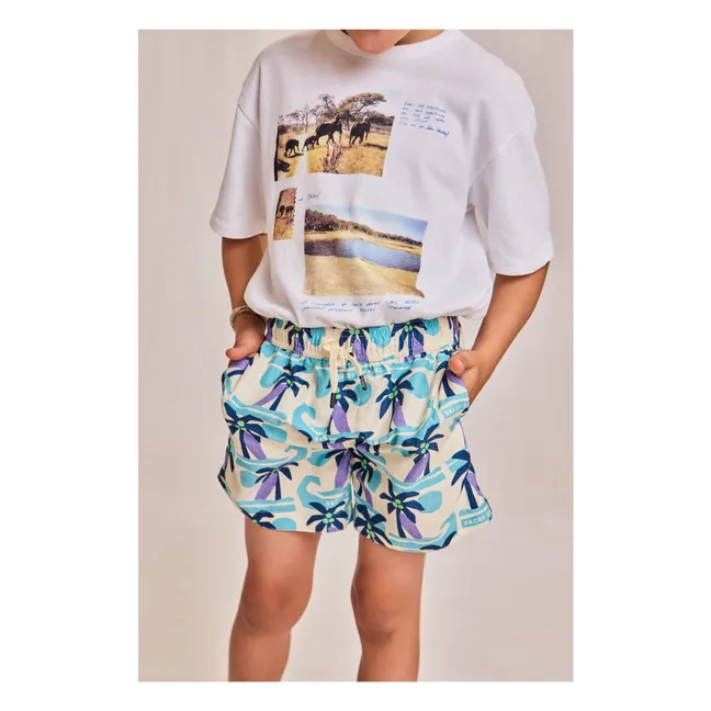 Badeshorts Safari | Hellblau