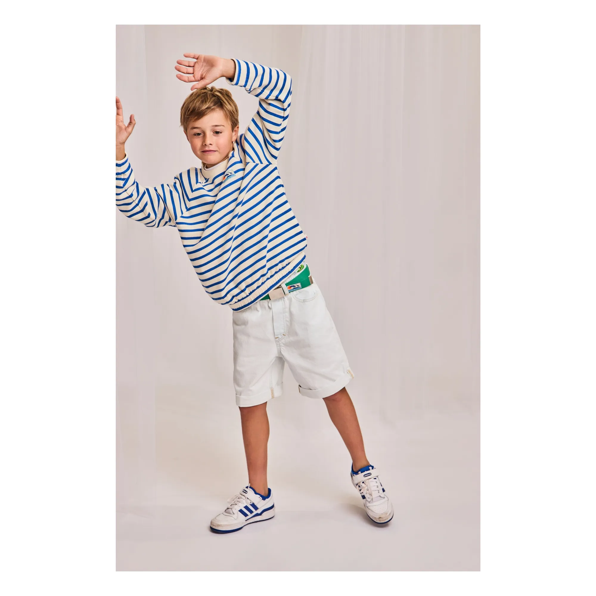 Short en Jean Adamo | Blanc- Image produit n°2