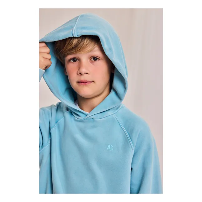 Sudadera con capucha Clyde Fibras recicladas | Azul Cielo
