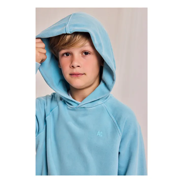 Clyde Hoodie aus recycelten Fasern | Hellblau- Produktbild Nr. 4