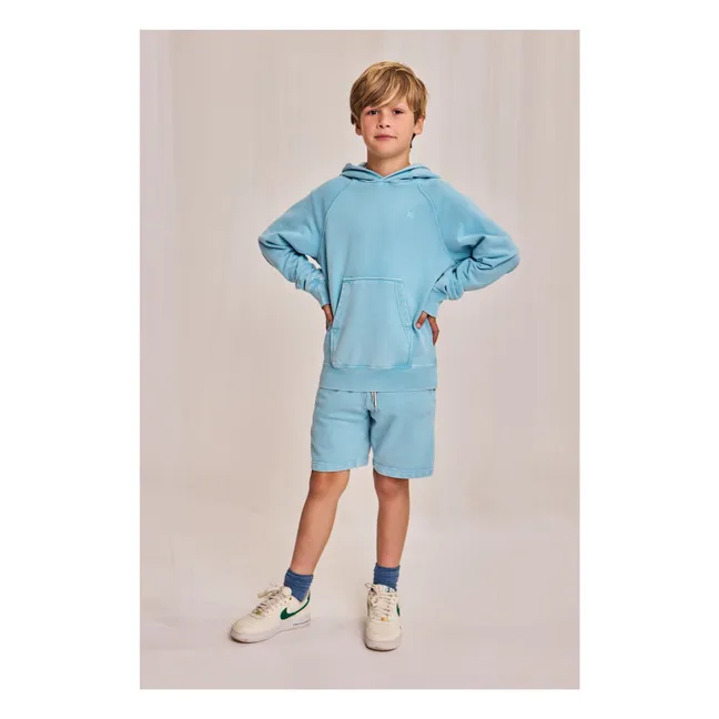 Hoodie Clyde Recycled Fibers | Light blue