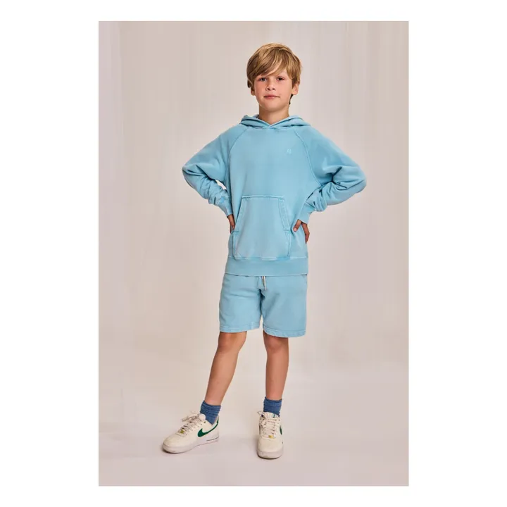 Clyde Hoodie aus recycelten Fasern | Hellblau- Produktbild Nr. 1