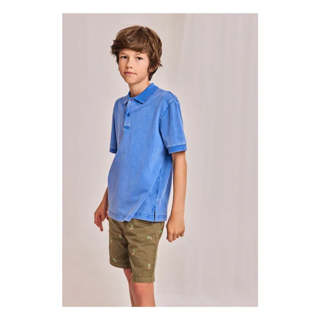 Polo Otsan Recycled Fibers | Blue