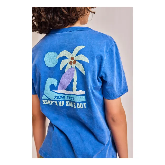 T-Shirt Matte Recycelte Fasern | Blau