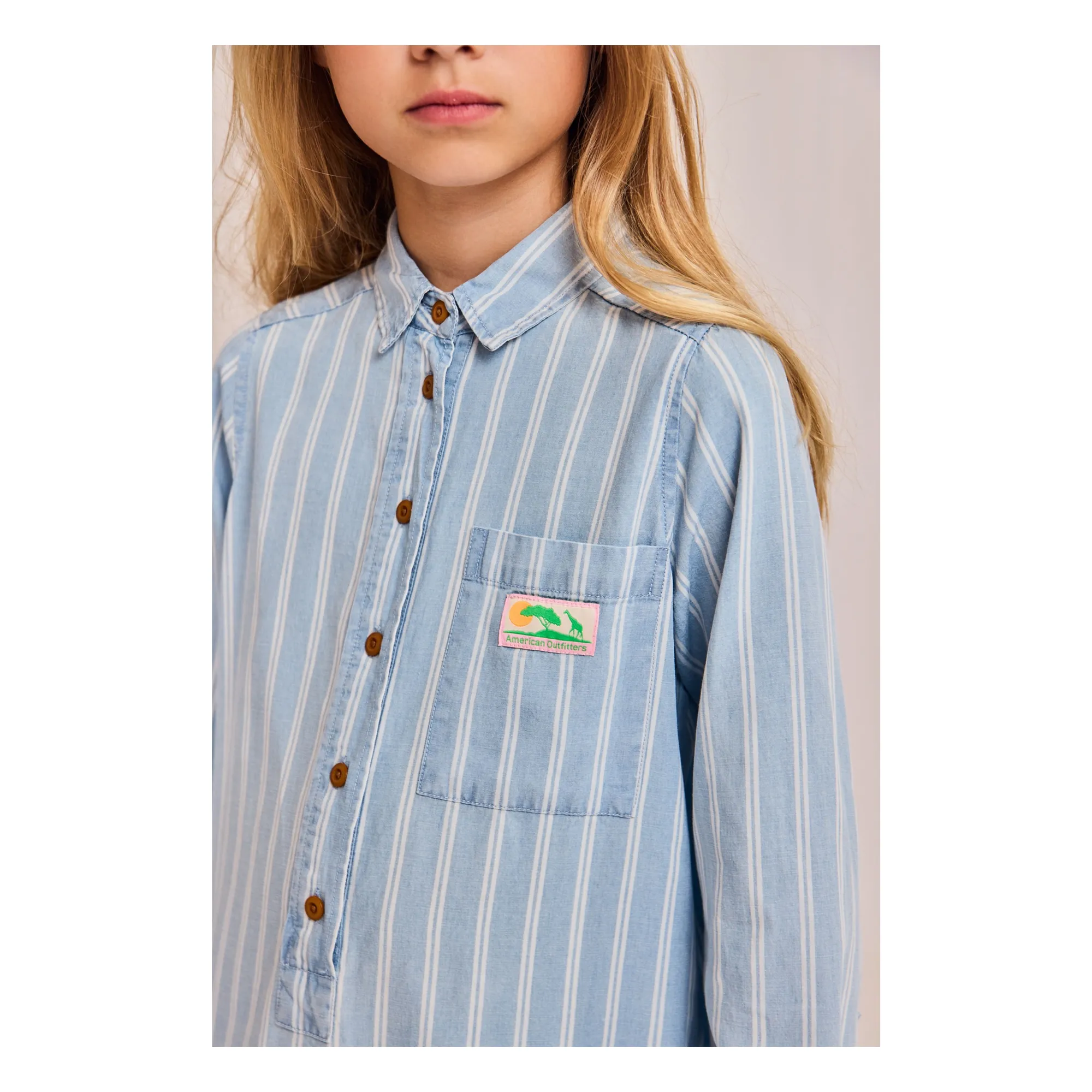 Robe Hedy Lyocell | Bleu ciel- Image produit n°6