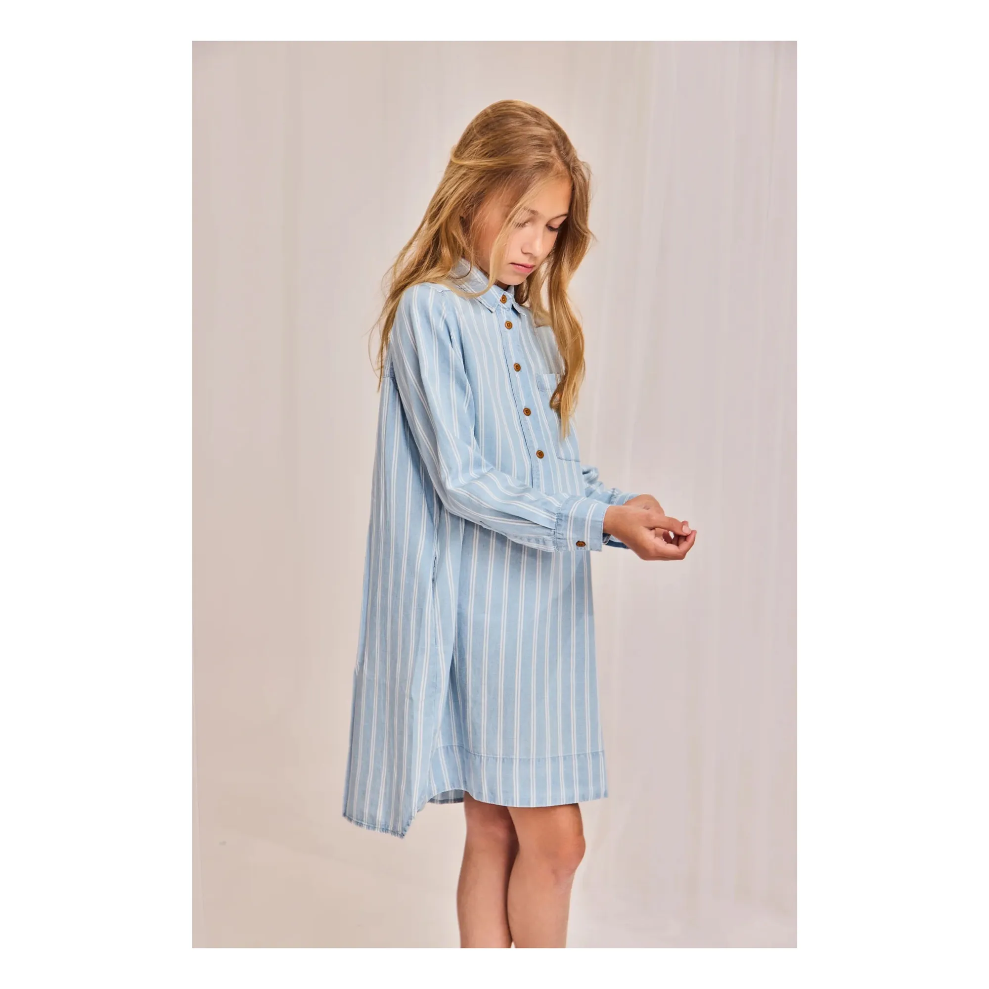 Robe Hedy Lyocell | Bleu ciel- Image produit n°2