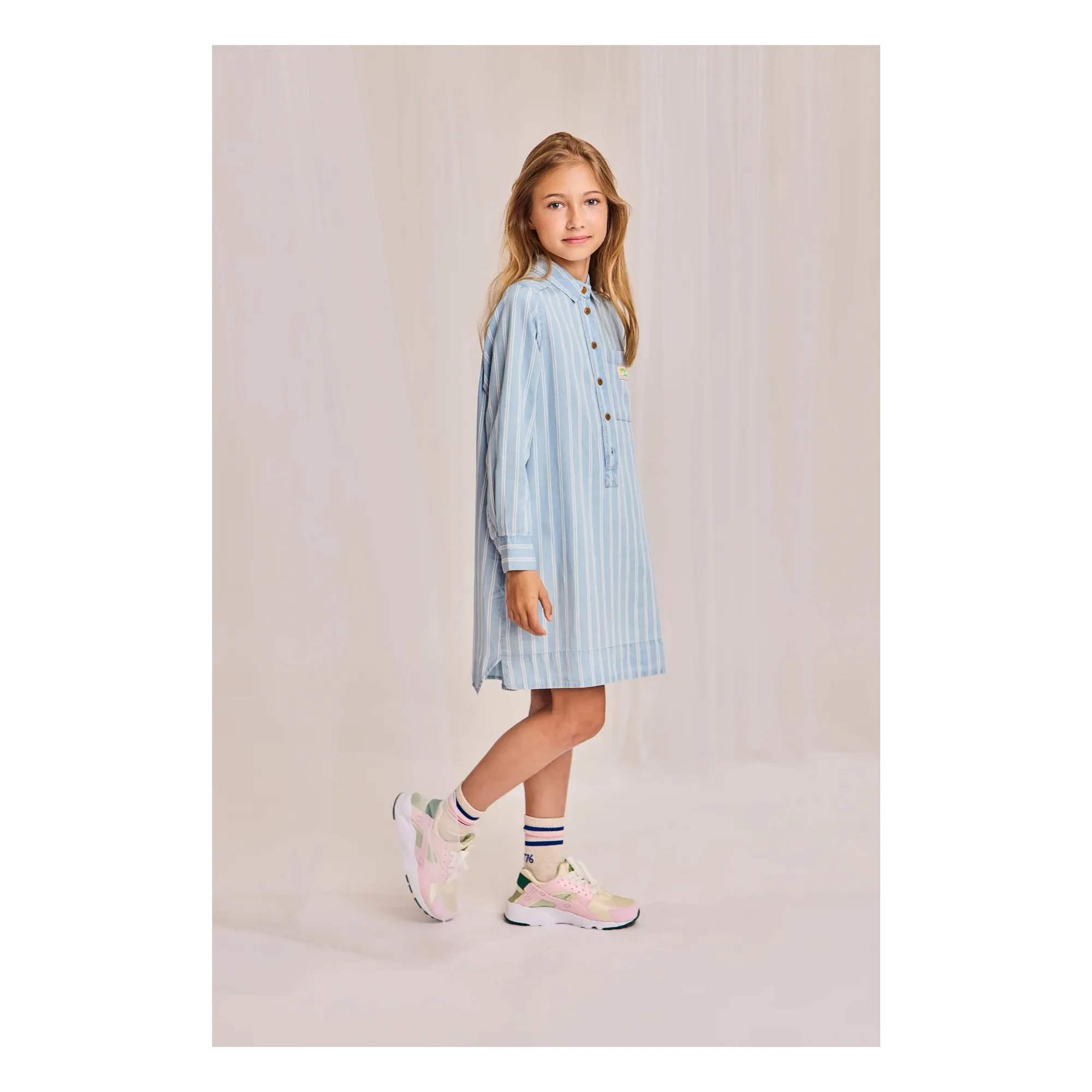 Robe Hedy Lyocell | Bleu ciel- Image produit n°1