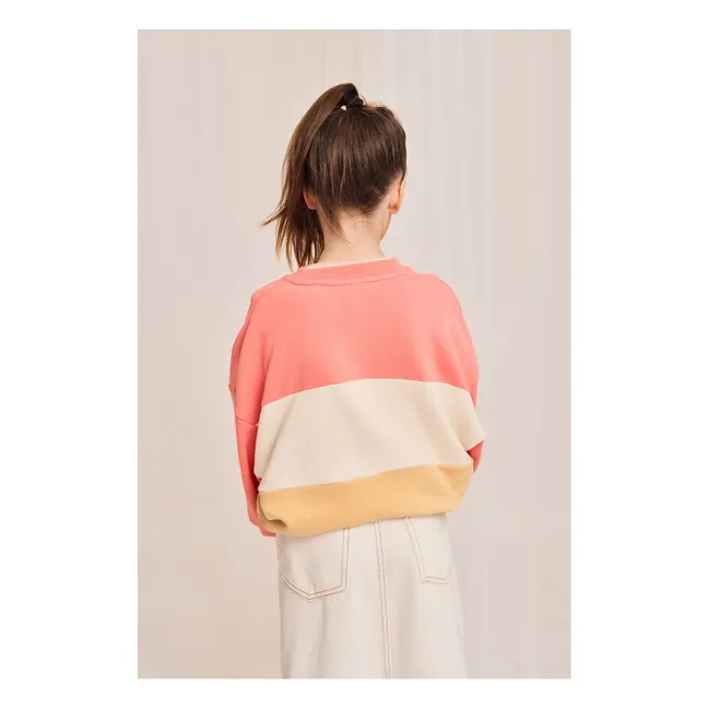 Letta Recycled Fiber Sweatshirt | Coral