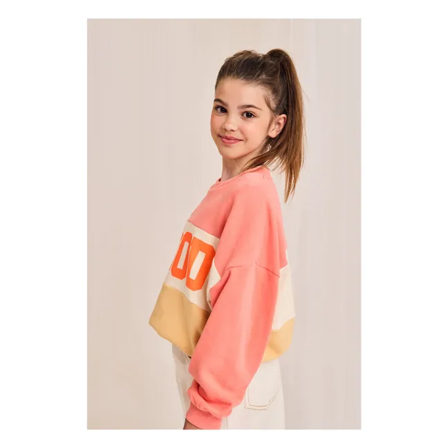 Letta Recycled Fiber Sweatshirt | Coral
