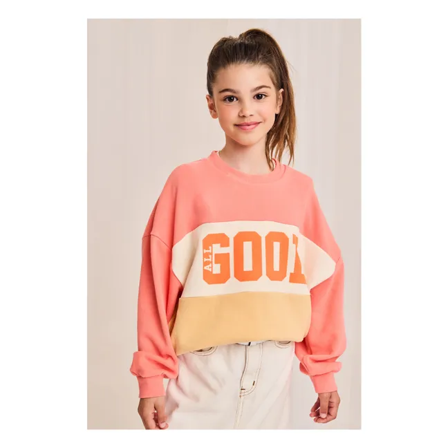 Letta Recycled Fiber Sweatshirt | Coral