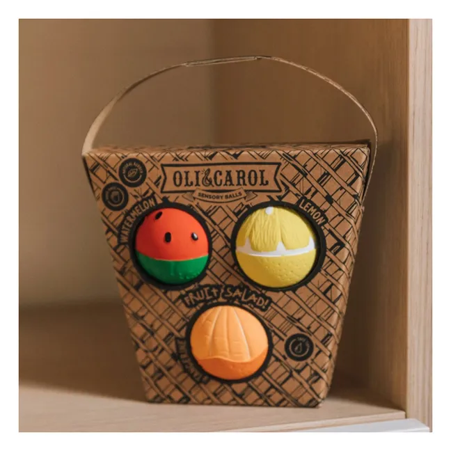 Fruit Salad Sensory Balls - Set of 3