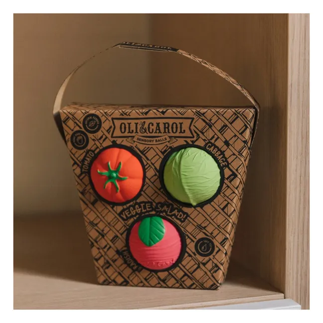 Vegetable Salad Sensory Balls - Set of 3