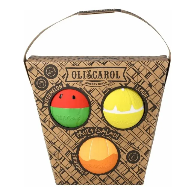 Fruit Salad Sensory Balls - Set of 3