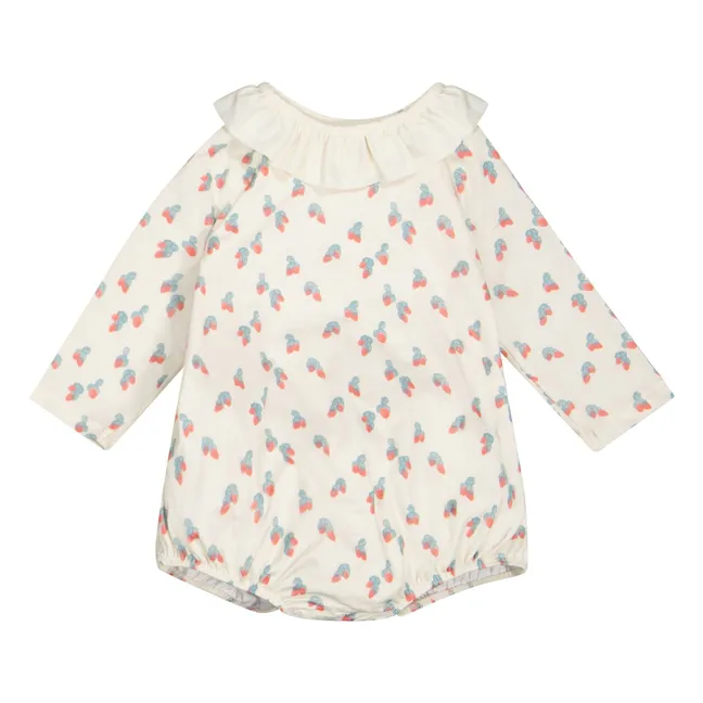 Badeanzug Daisy Erdbeere | Beige