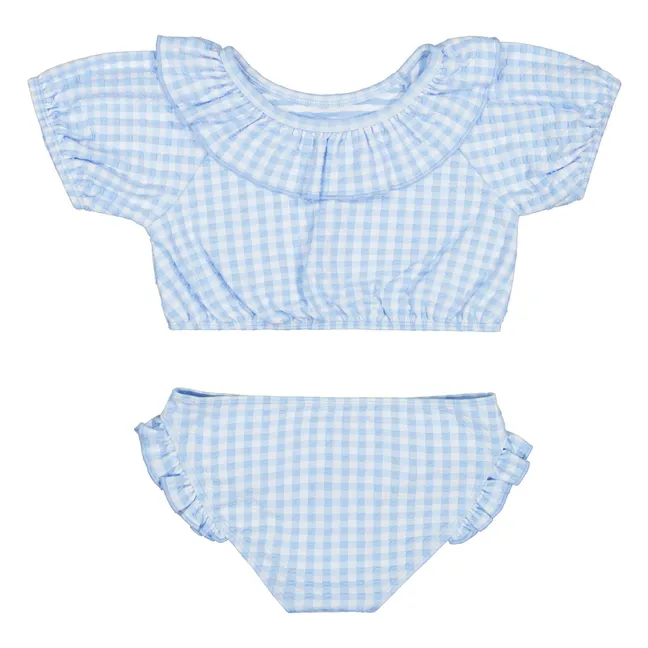 Bonita Vichy Swimsuit | Light blue