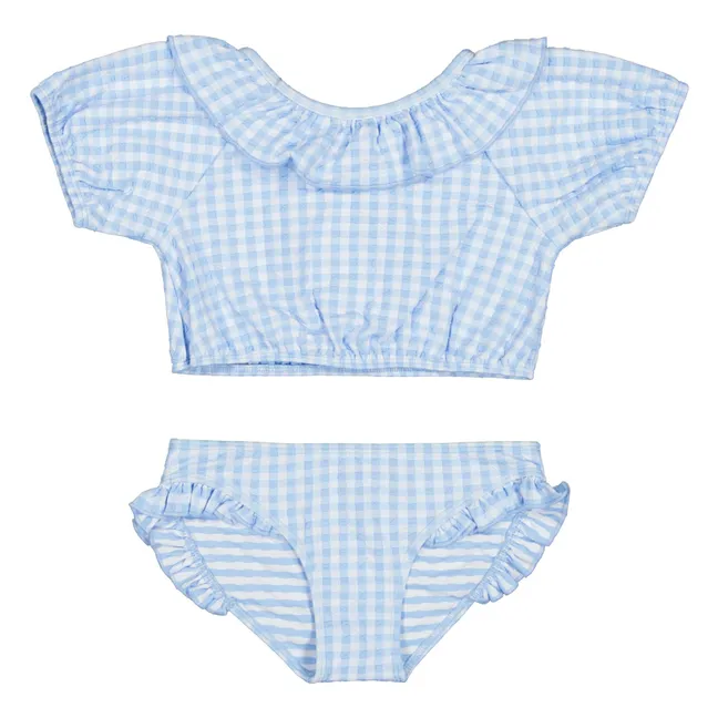 Bonita Vichy Swimsuit | Light blue