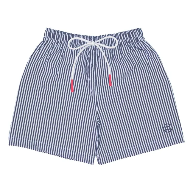 Pantaloncini da bagno a righe Biarritz | Blu