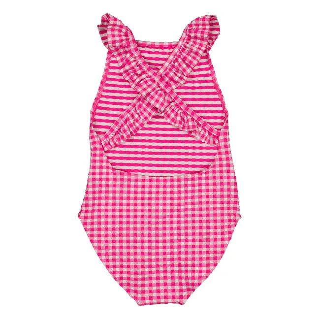 Maillot de Bain Alba Vichy | Rose fuschia