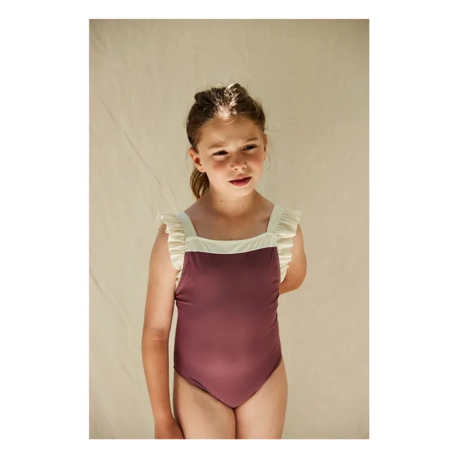 Lauren Recycled Fiber Swimsuit | Crimson