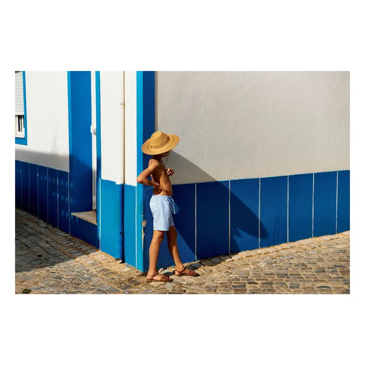 Short de Bain Diego Vichy | Bleu- Image produit n°6