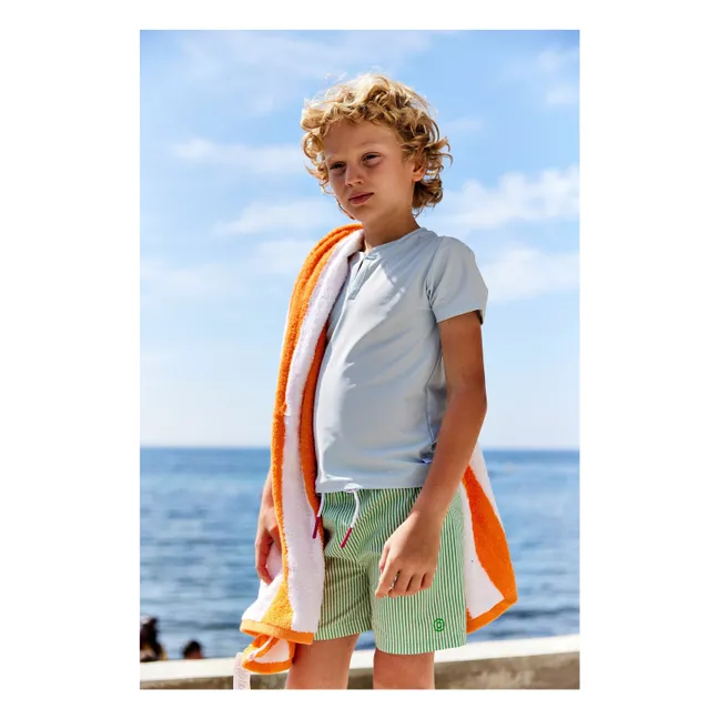 Badeshorts Comporta Gestreift | Grün