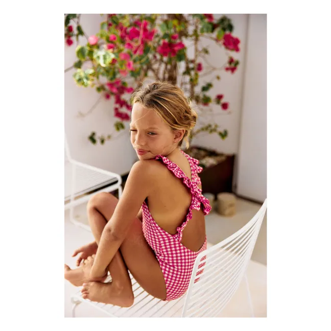 Maillot de Bain Alba Vichy | Rose fuschia