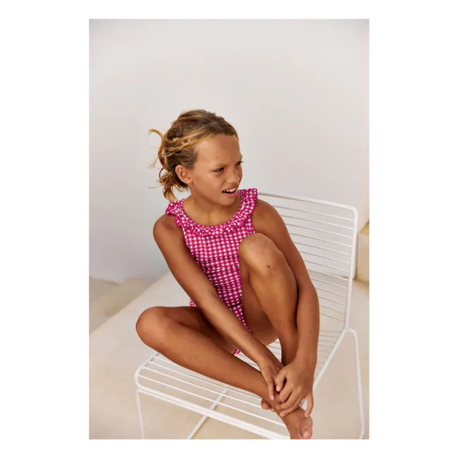 Alba Vichy Badeanzug | Fuchsie