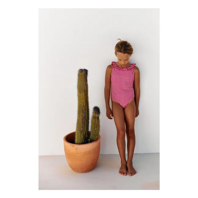 Maillot de Bain Alba Vichy | Rose fuschia