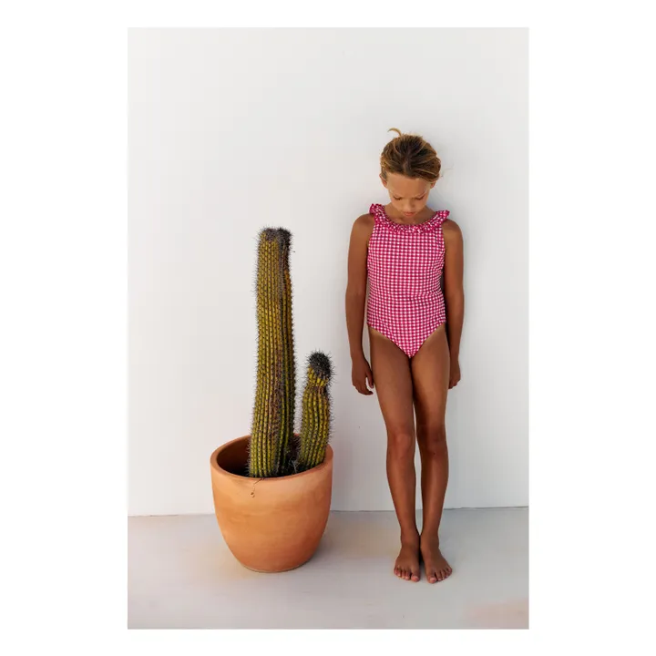 Maillot de Bain Alba Vichy | Rose fuschia- Image produit n°2