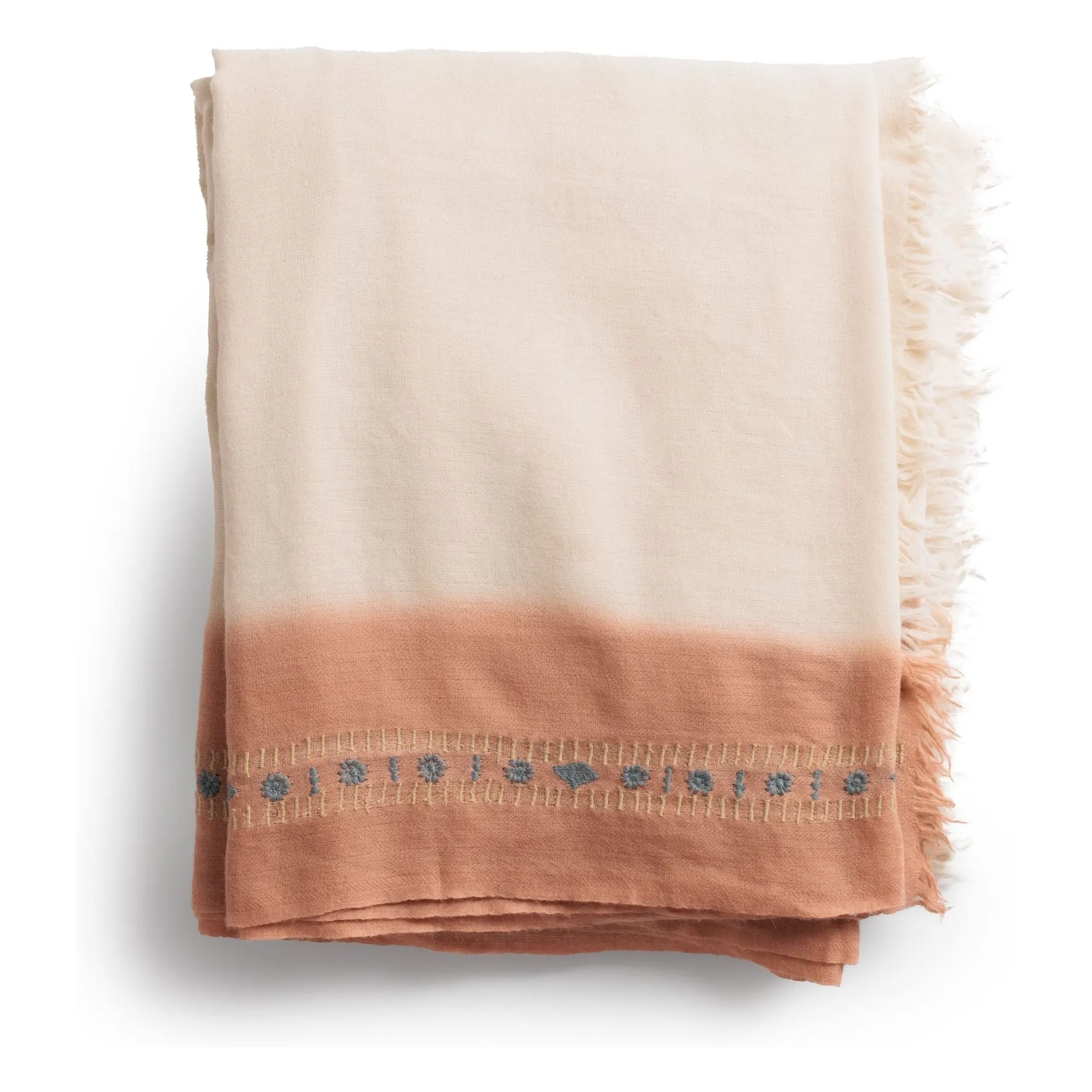 Le Monde Sauvage Pink Sogno Wool Bedspread